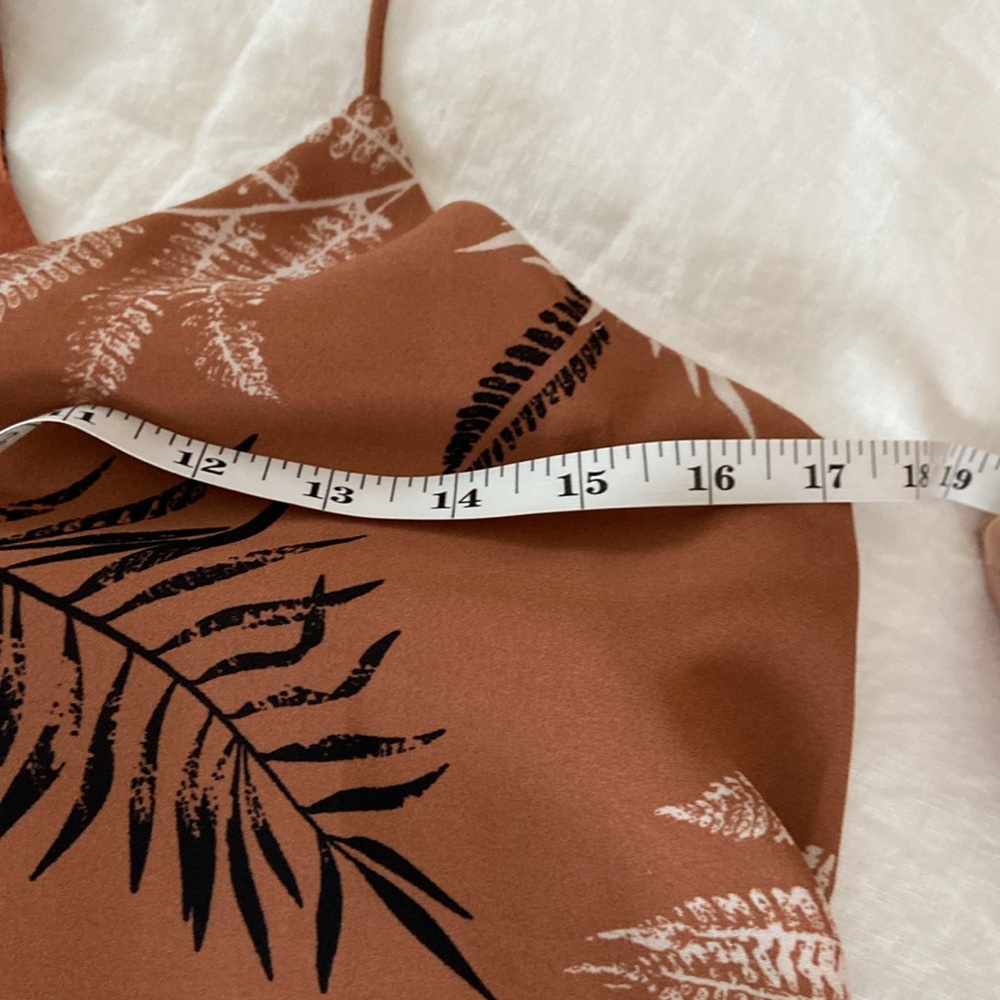 Earth tone fern slip dress or tunic - Picture 5 of 6